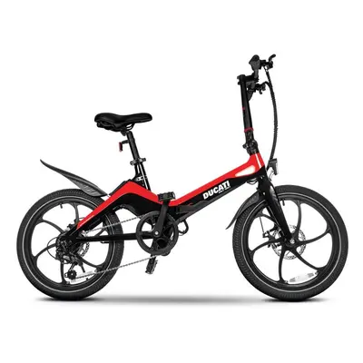 Ducati MG-20 Bicicleta Eléctrica Plegable 20" Negra/Roja