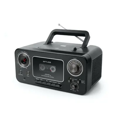 Muse M-182 RDC Rádio Cassete com CD Preto