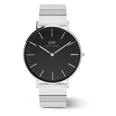 Daniel Wellington DW Watch Classic Piano Link Onyx Silver 40mm