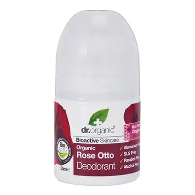 Dr. Organic Rose Otto Deodorant Roll On 50ml