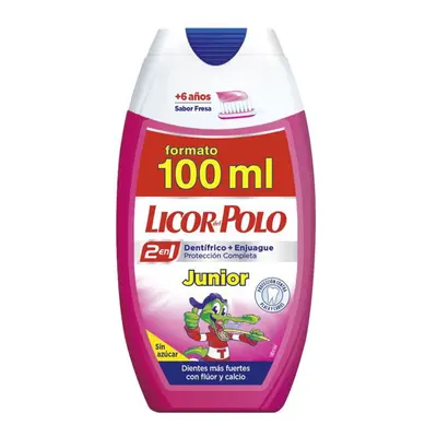 Licor Del Polo 2En1 Fresa Gel Dentífrico 100ml