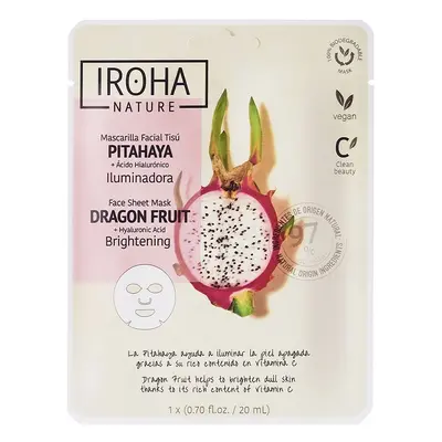 Iroha Nature Mask Dragon Fruit + Hyaluronic Acid 1 Un