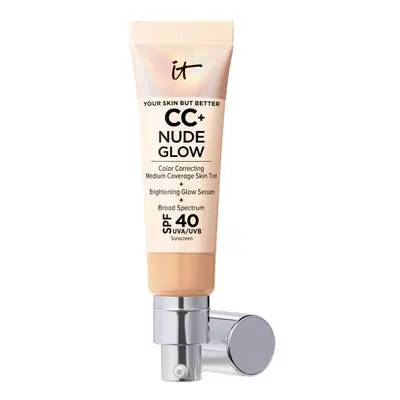 It Cosmetics Cc+ Nude Glow Lightweight Foundation + Glow Serum SPF40 Med