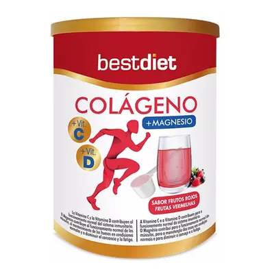 Best Diet Colágeno Con Magnesio En Polvo Sabor Frutos Rojos 250g