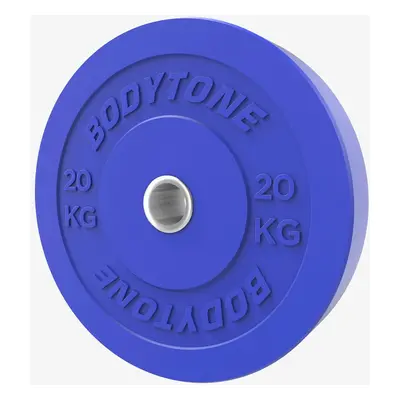 Disco Borracha 20kg Bodytone - Azul - 50 mm Diâmetro MKP tamanho T.U.