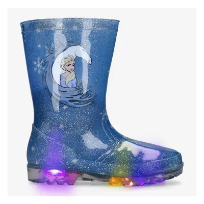 Galochas Frozen - Azul - Botas Água Luzes Menina tamanho