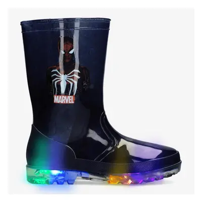 Galochas Spiderman - Azul - Botas Água Luzes Menino tamanho