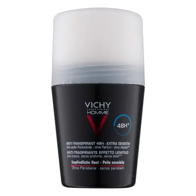 Vichy Homme Deodorant roll-on antibacteriano sem perfume 48h