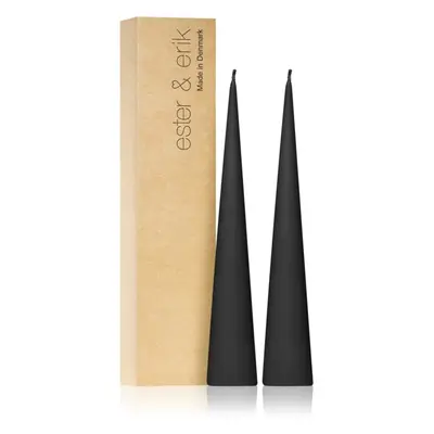 ester & erik cone candles raw black (no. 75) vela