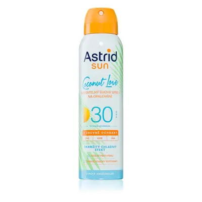 Astrid Sun Coconut Love spray solar invisível SPF de alta proteção UV