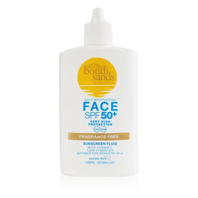 Bondi Sands SPF 50+ Fragrance Free fluido solar facial sem perfume SPF 50+