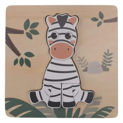 Zopa Wooden Puzzle Small quebra-cabeças de madeira Zebra