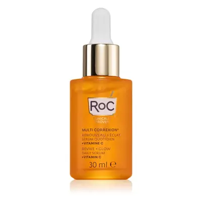 RoC Multi Correxion Revive + Glow sérum iluminador com vitamina C para rosto e pescoço