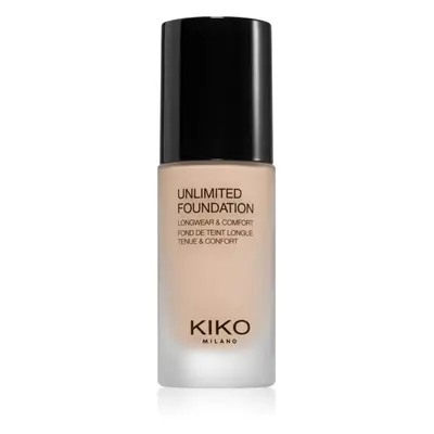 KIKO Milano Unlimited Foundation base líquida duradoura com efeito matificante tom Neutral