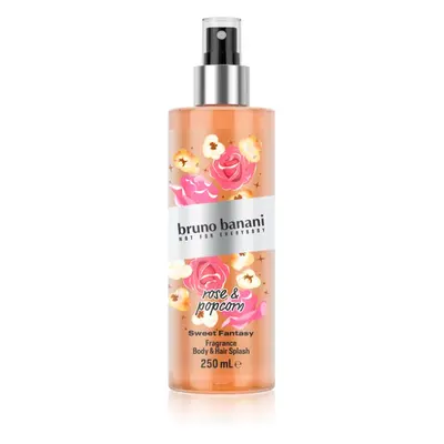 Bruno Banani Sweet Fantasy Rose & Popcorn Spray corporal perfumado para corpo e cabelo para mulh