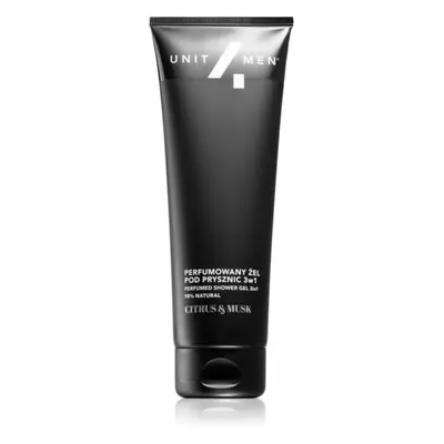 Unit4Men Perfumed shower gel em champô, condicionador e gel de banho com perfume Citrus and Musk