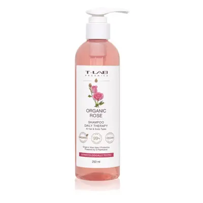 T-LAB Organics Organic Rose Daily Therapy Shampoo champô apaziguador para todos os tipos de cabe