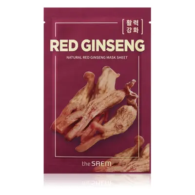 The Saem Natural Mask Sheet Red Ginseng máscara em folha para tratamento complexo