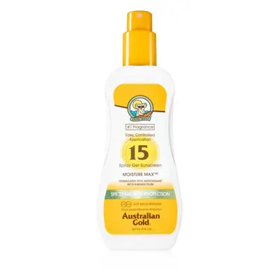 Australian Gold Spray Gel Sunscreen spray de proteção de proteção de raios UV SPF