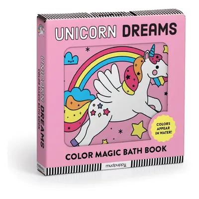 Mudpuppy Color Magic Bath Book Unicorn Dreams livro de banho 0+ y