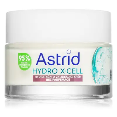 Astrid Hydro X-Cell creme hidratante e apaziguador para pele sensível sem perfume