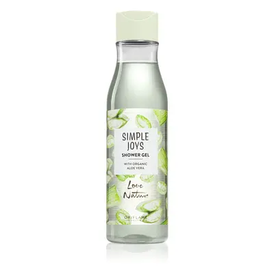 Oriflame Love Nature Simple Joys gel de duche refrescante com aloe vera Organic Aloe Vera