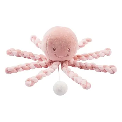 NATTOU Cuddly Octopus PIU PIU brinquedo de peluche com melodia Lapidou Old Pink / Light Pink m+