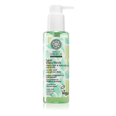 Natura Siberica Polar White Birch gel esfoliante de limpeza para pele oleosa e problemática