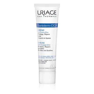 Uriage Bariéderm Cica-Cream with Copper-Zinc creme reparador que contém cobre e zinco com panten