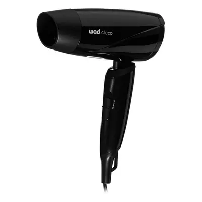 Wad Clicco Mini Hair Dryer secador de cabelo de viagem Black