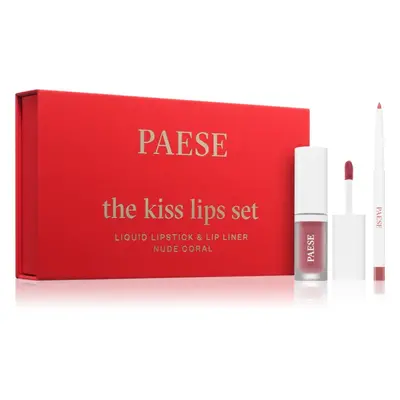 Paese The Kiss Lips Set Nude Coral coffret tom nude coral