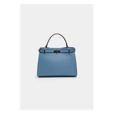 Stradivarius Mala tote com fivela Azul