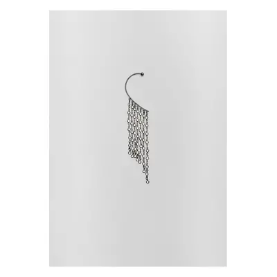 Stradivarius Brinco de ear cuff em cascata Cinzento