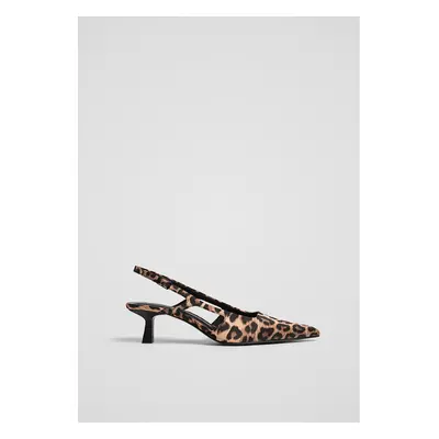 Stradivarius Sapatos kitten leopard print COMBINADO