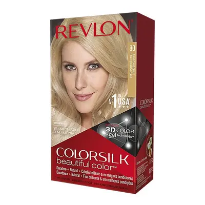 Revlon Mass Market - Colorsilk Dye 80 Loiro Cinza Claro 1 U