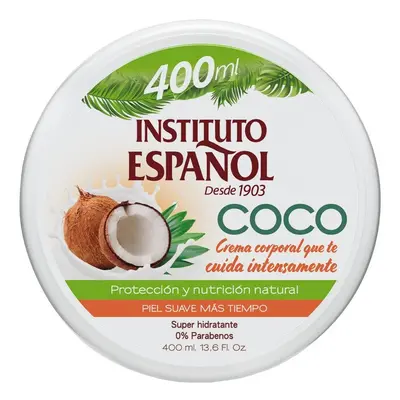 Instituto Espanhol - Creme Corporal Super Hidratante Coco 400 Ml