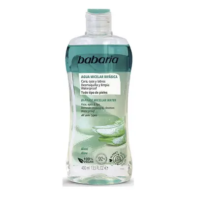 Babaria - Desmaquilhante Bifásico Água Micelar Aloe Vera 400 Ml