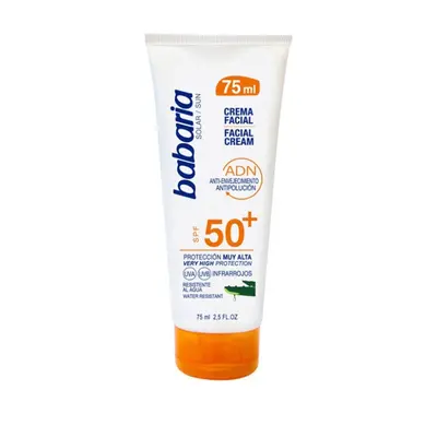 Babaria - Solar Adn Crema Solar Facial Aloe Vera Spf50+ 75 Ml