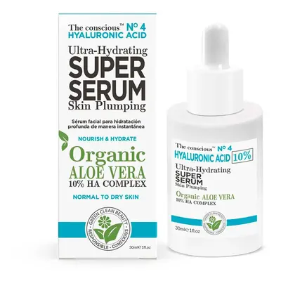 The Conscious™ - Ácido Hialurônico Ultra-hidratante Super Serum Aloe Vera Orgânico 30 Ml