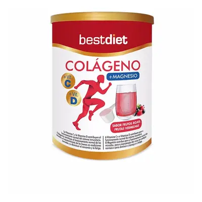 Best Diet - Colágeno Con Magnesio En Polvo Sabor Frutos Rojos 250 Gr