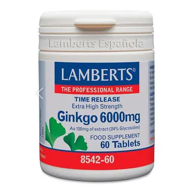 Lamberts - Ginkgo Biloba 6000mg 60 Cápsulas