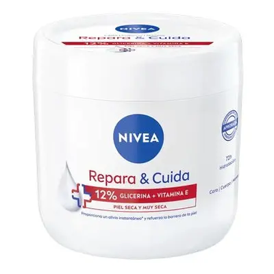 Melhor Dto! Repara & Cuida 12% Glicerina y Vitamina E 400 ml Creme Corporal para Peles Secas e M