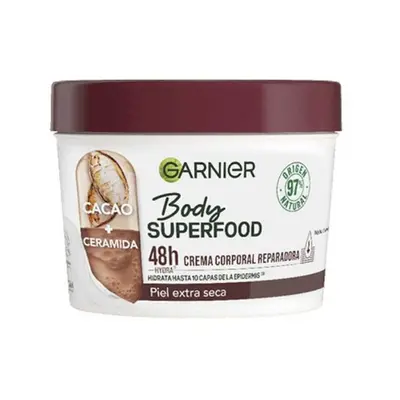 Melhor Dto! Body Superfood Cacao 380 ml Creme de pele para couro desligado