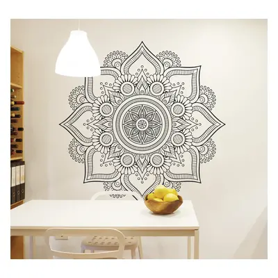 Vinil decorativo mandala flores