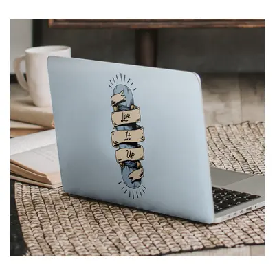 Autocolante decorativo para PC Emblemas motivacionais retrô legai