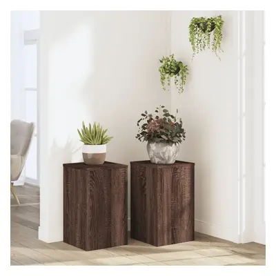 vidaXL Suportes p/ plantas 2 pcs 30x30x50 cm derivados de madeira