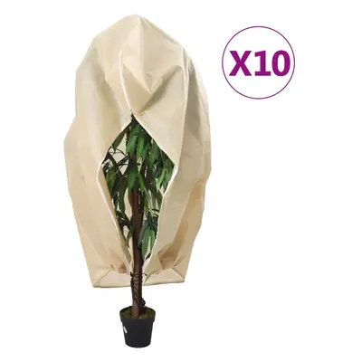 vidaXL Coberturas para plantas com fecho 10 pcs 70 g/m² 3,93x3 m