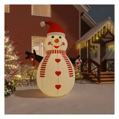 vidaXL Boneco de neve insuflável com luzes LED 300 cm