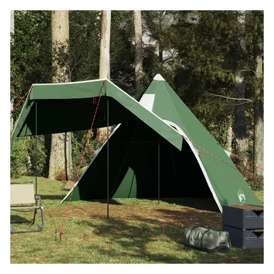 vidaXL Tenda de campismo tipi para 5 pessoas impermeável verde