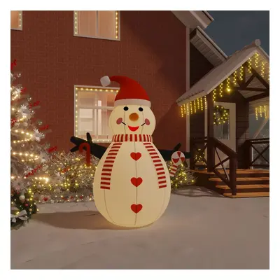 vidaXL Boneco de neve insuflável com luzes LED 250 cm